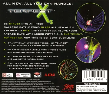 Tempest X3 (US) box cover back